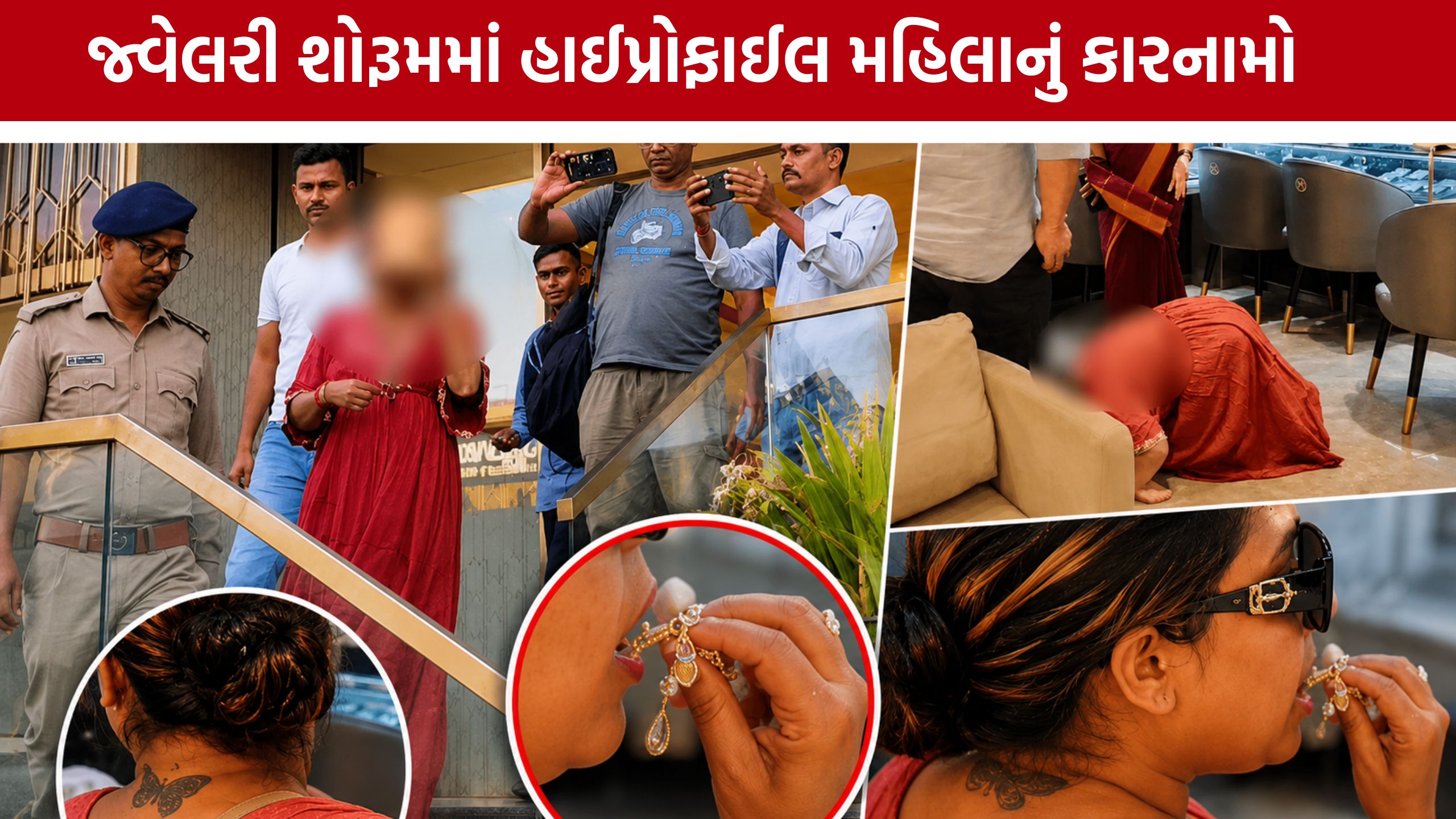 Vadodara Jewellery Theft:ઈયરરિંગ્સ અને વીંટી મોઢામાંથી મળી આવી