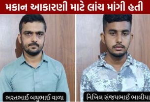 સુરત જિલ્લામાં ભ્રષ્ટાચાર વિરોધી બ્યુરો (ACB)એ વધુ એક સફળ ડીકોય ઓપરેશન હાથ ધરી હલધરૂ ગ્રામ પંચાયતના તલાટી કમ મંત્રી અને કરાર આધારિત કોમ્પ્યુટર ઓપરેટરને ₹7,500ની લાંચ (Bribe)લેતા રંગેહાથ ઝડપી પાડ્યા છે