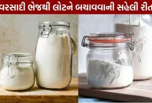 An easy way to protect flour from monsoon moisture.
