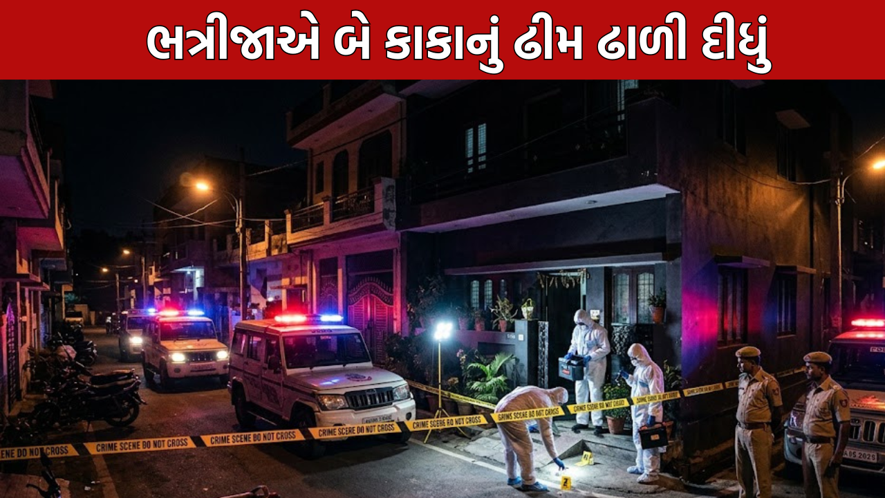 Double Murder Case: ભત્રીજાએ બે કાકાનું ઢીમ ઢાળી દીધું