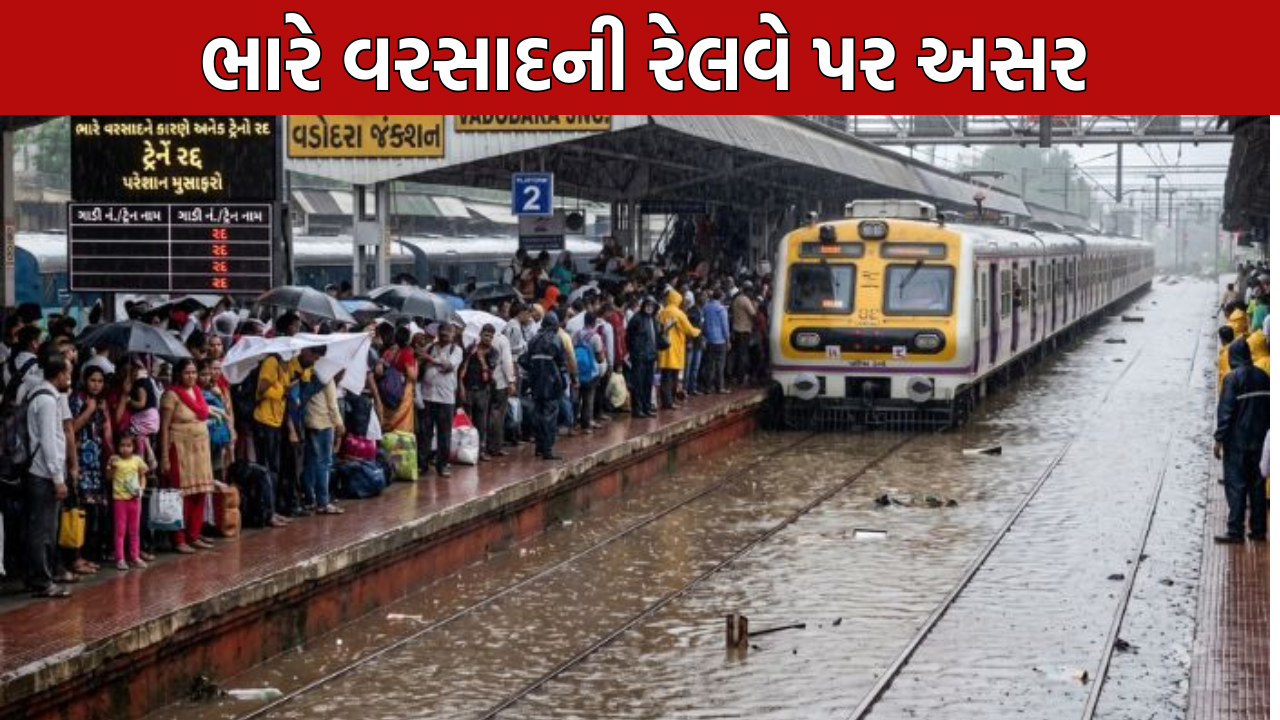 South Gujarat Rain: રેલવે સેવા ખોરવાઈ
