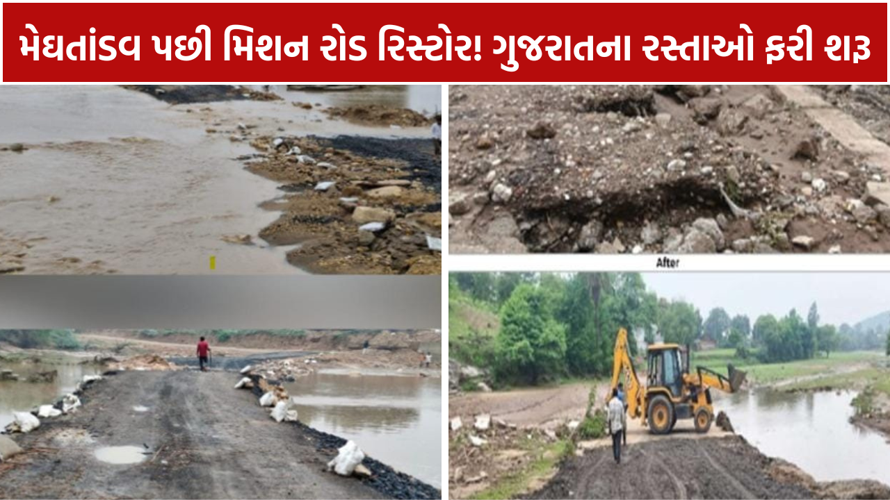 Road Restoration: 48 કલાકમાં 94% રસ્તાઓ શરૂ