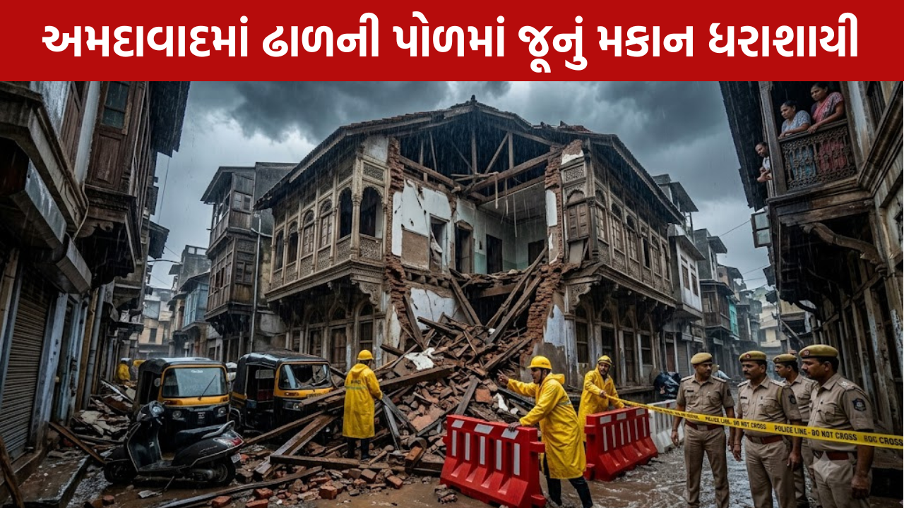 અમદાવાદમાં Old House Collapse