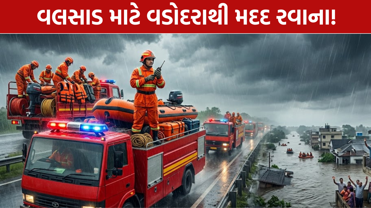 Valsad Flood Rescue: વડોદરાથી મદદ રવાના
