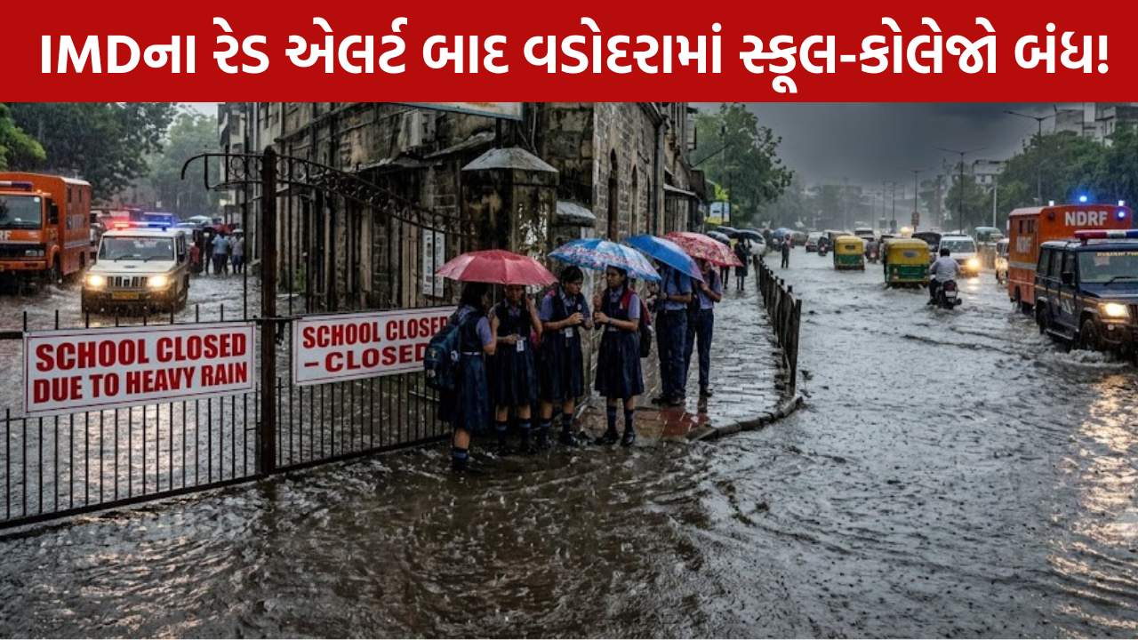 Vadodara Rain Alert: 31 જુલાઈએ શૈક્ષણિક કાર્ય બંધ
