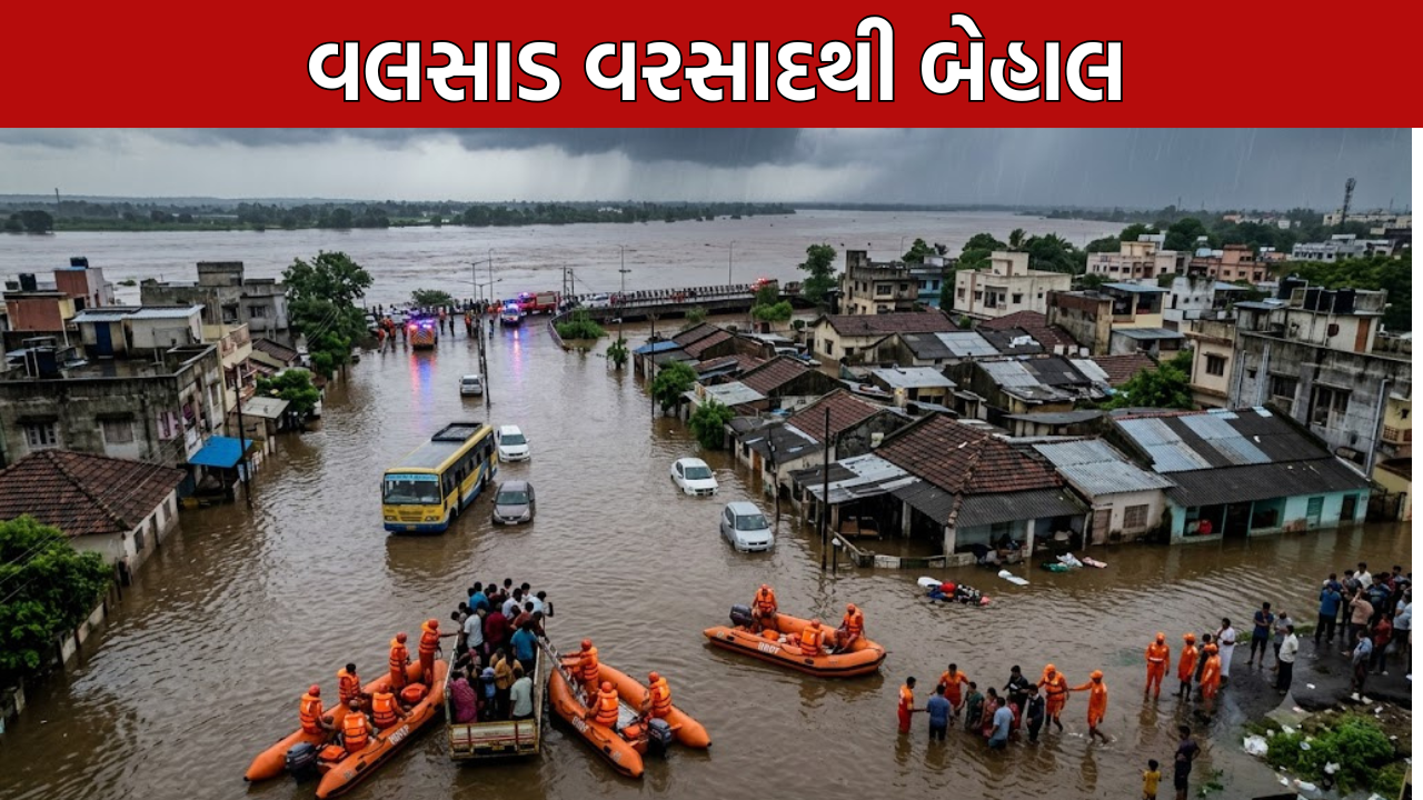 Valsad Heavy Rain: વલસાડ વરસાદથી બેહાલ