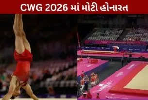 Gymnast's accident during a live match