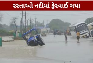 અમદાવાદ જિલ્લાના ધોળકા (Dholka) શહેર અને આસપાસના ગ્રામ્ય વિસ્તારોમાં છેલ્લા 24 કલાક દરમિયાન પડેલા ધોધમાર વરસાદે (Heavy Rain)જનજીવનને અસ્તવ્યસ્ત બનાવી દીધું છે