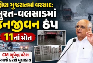 Heavy rain in South Gujarat