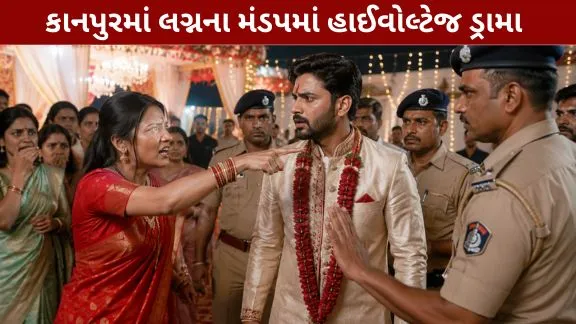 High-voltage drama at a wedding mandap in Kanpur.