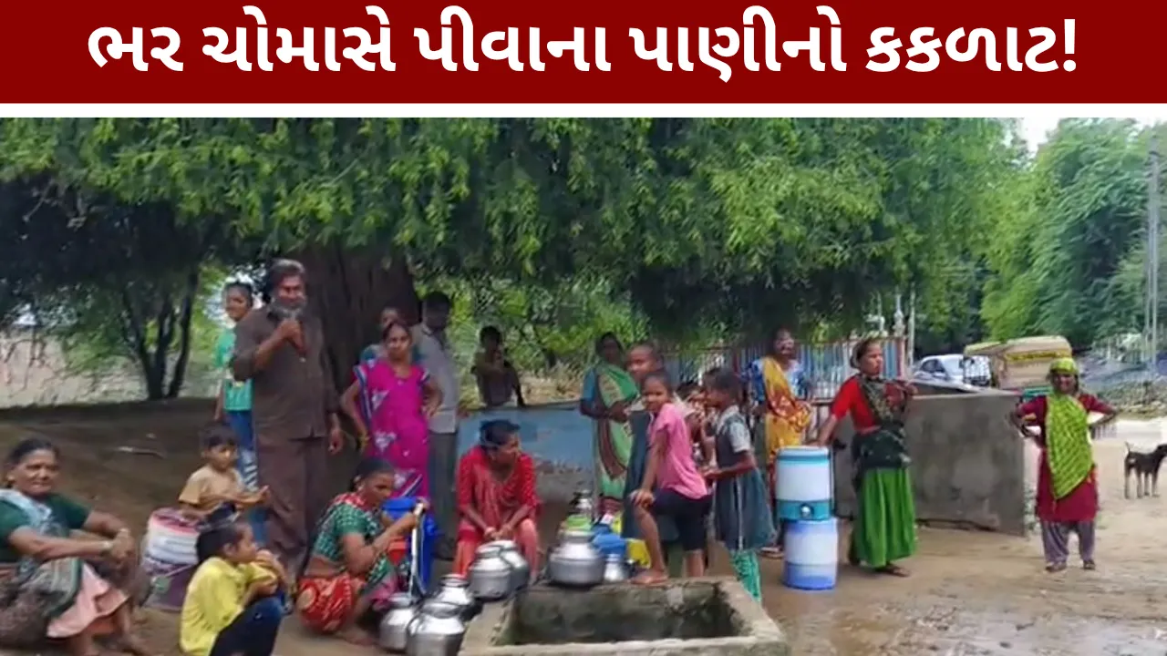 Water problem in Untva village of Kadi.