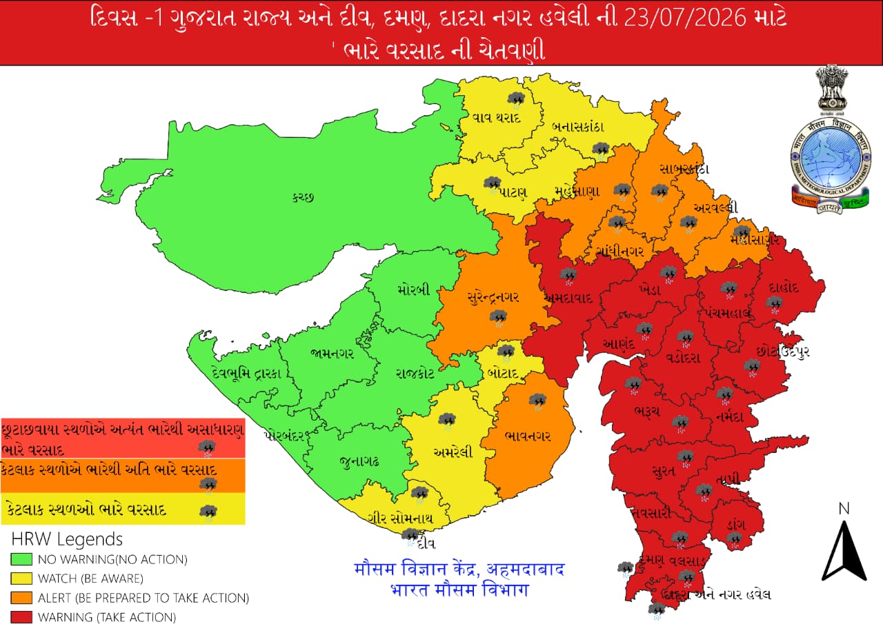 Ahmedabad Flood: રેડ એલર્ટમાં અમદાવાદ