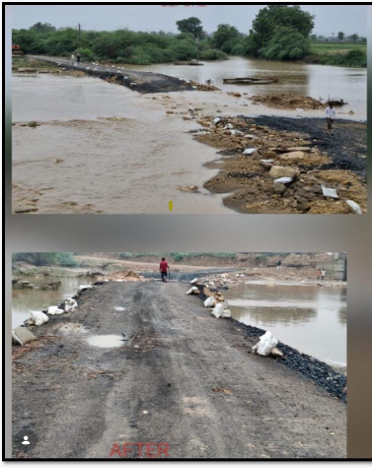 Road Restoration: 48 કલાકમાં 94% રસ્તાઓ શરૂ