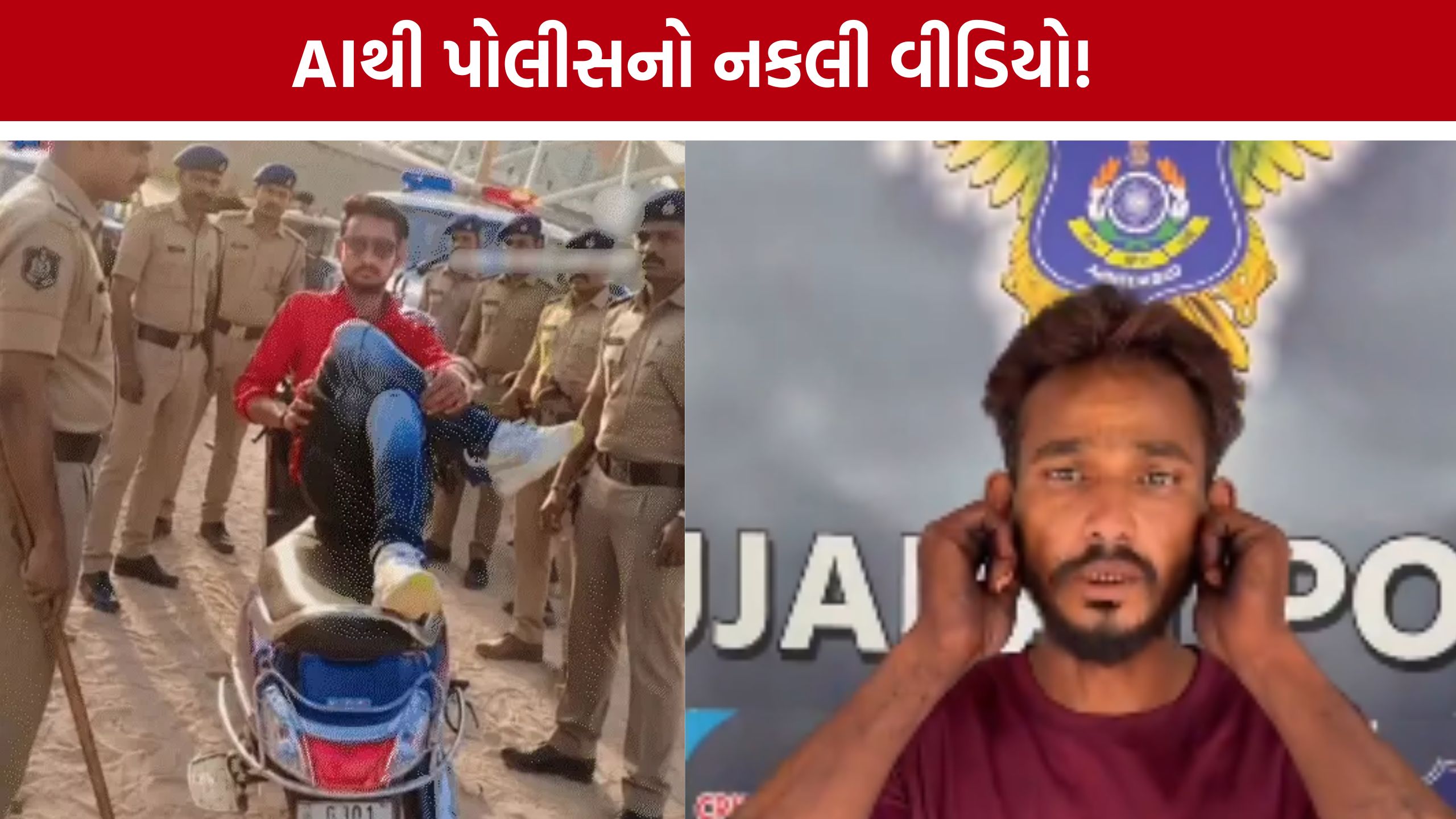 AI Fake Police Video : AIથી બનાવેલો વીડિયો વાયરલ થતાં યુવક પહોંચ્યો ક્રાઈમ બ્રાન્ચ સુધી