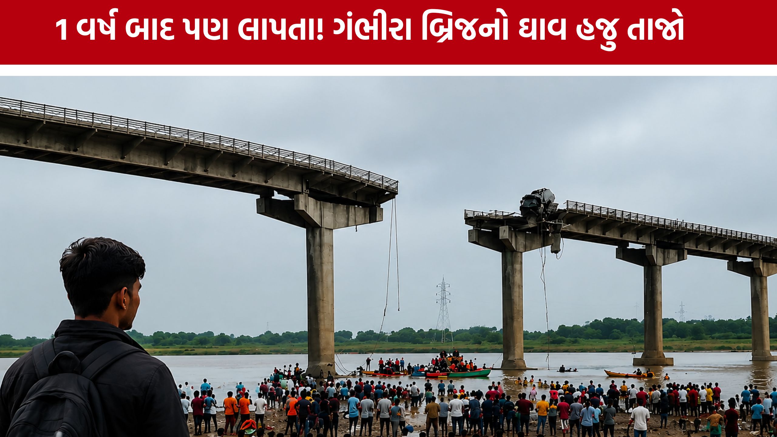 Gambhira Bridge Collapse: એક વર્ષ બાદ પણ પરિવારને નથી મળ્યો વિક્રમનો મૃતદેહ