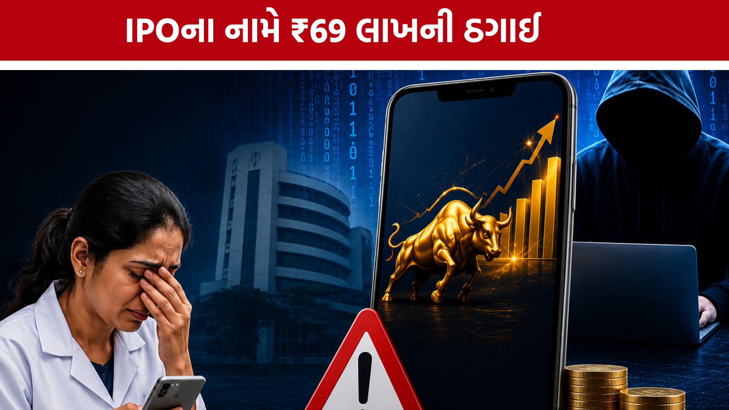 IPO Scam: રોકાણના નામે ઓનલાઈન ફ્રોડ, ગાંધીનગર સાયબર ક્રાઈમે તપાસ શરૂ કરી