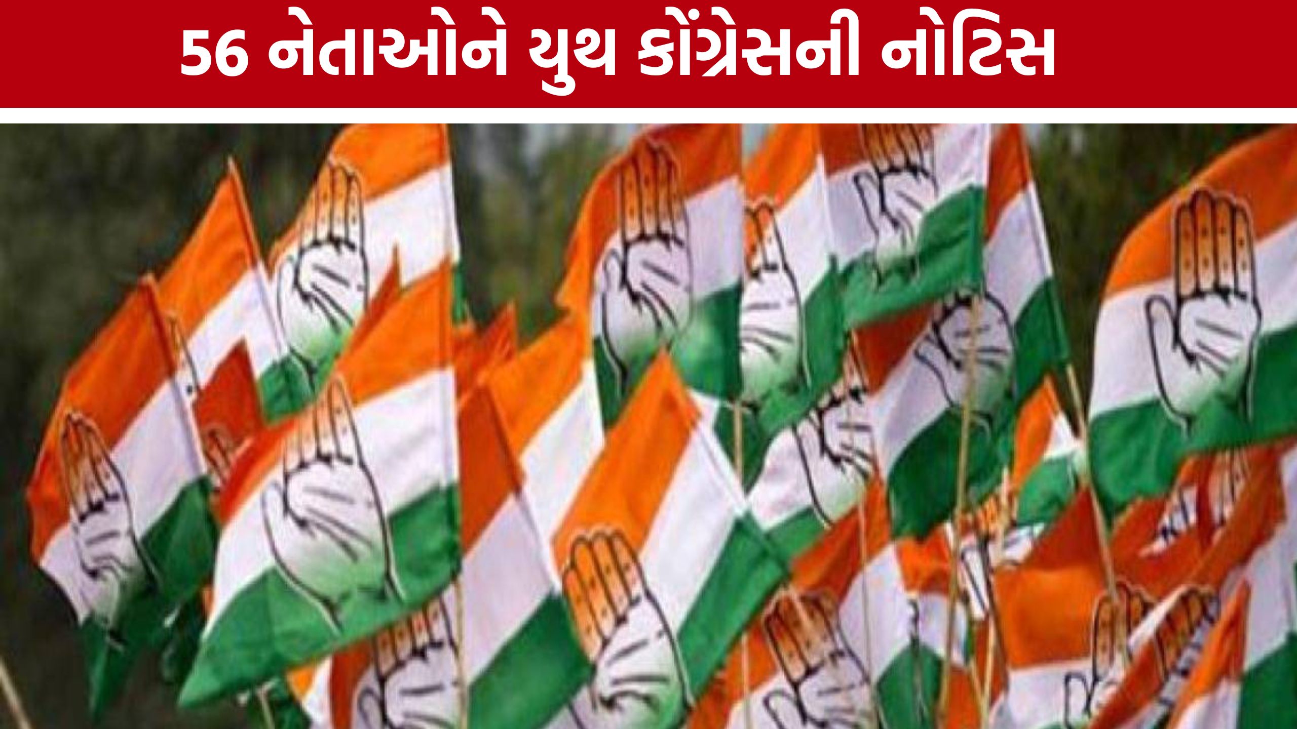 Gujarat Youth Congressમાં મોટો ફેરફાર, 56 પદાધિકારીઓને નોટિસ
