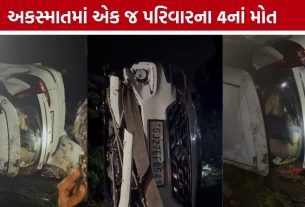 Kheda Matar Accident: કાર તણાતા ચારના મોત, બેને ફાયર બ્રિગેડે બચાવ્યા