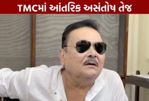 setback-mamata-banerjee-madan-તૃણમૂલ કોંગ્રેસ (TMC)ના વરિષ્ઠ નેતા અને પૂર્વ મંત્રી મદન મિત્રા એ પક્ષ છોડીને ઋતબ્રત બેનર્જીના નેતૃત્વ હેઠળના બળવાખોર જૂથ સાથે જોડાવાની જાહેરાત કરી છે. લાંબા સમયથી મમતા બેનર્જી (Mamata Banerjee)ના વિશ્વાસુ ગણાતા નેતાના આ નિર્ણયથી રાજ્યના રાજકારણમાં નવી ચર્ચાઓ શરૂ થઈ છે.