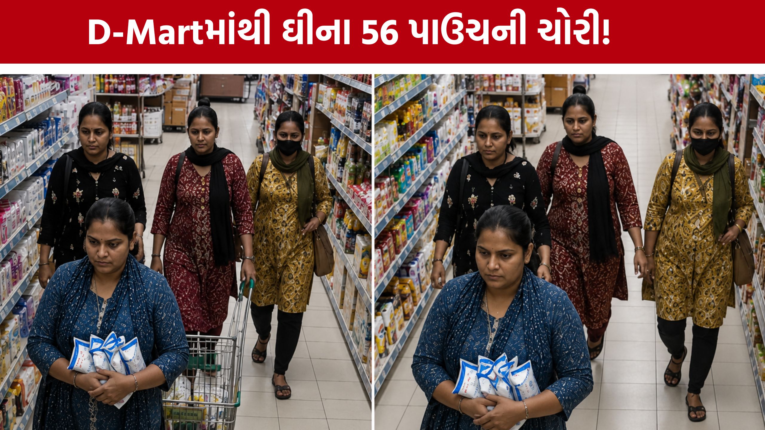 અમૂલ ઘીના 56 પાઉચની ચોરીથી Vadodara D-Mart Theftમાં ખળભળાટ
