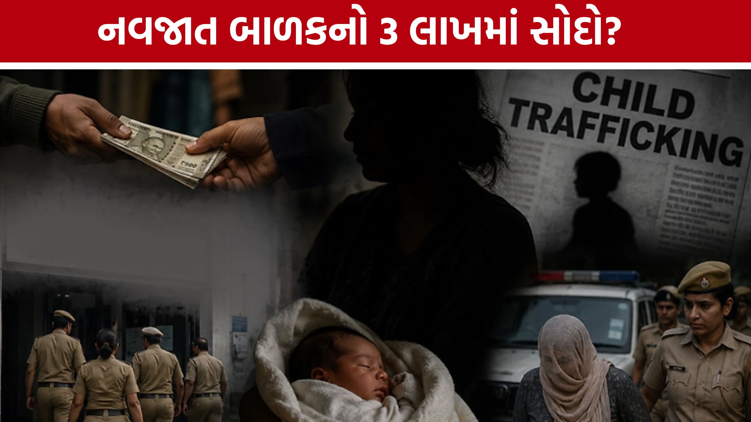 Vadodara Newborn Baby Trafficking Case:8 દિવસના નવજાતને 3 લાખમાં વેચવાનો આરોપ