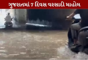 છેલ્લા 24 કલાક દરમિયાન રાજ્યના 159 તાલુકામાં વરસાદ (Rain)નોંધાયો છે.