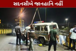 અકસ્માત (Accident)ની જાણ થતાં તાત્કાલિક ક્રેનને સ્થળ પર બોલાવવામાં આવી હતી અને પલટી ગયેલી બોલેરોને પુલ પરથી હટાવવામાં આવી હતી.