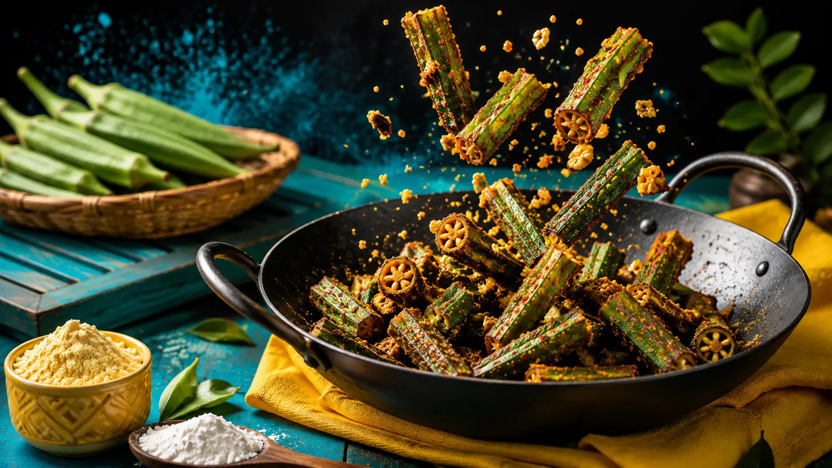 Chopped okra