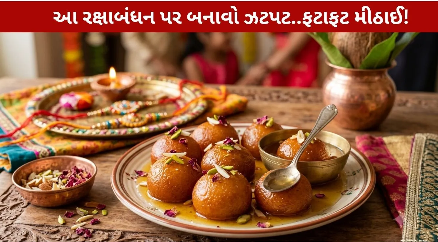Bread Gulab Jamun...આ રક્ષાબંધન પર બનાવો ઝટપટ...ફટાફટ મીઠાઈ!