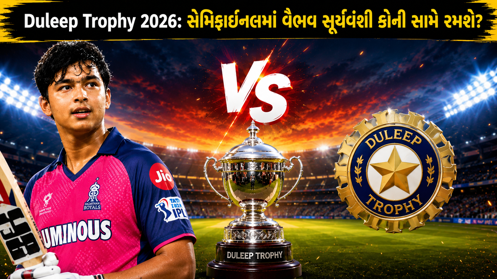 Duleep Trophy 2026: સેમિફાઇનલ મેચ નક્કી