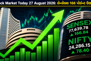 Stock Market Today 27 August 2026: સેન્સેક્સ 166 પોઈન્ટ ઉછળ્યો
