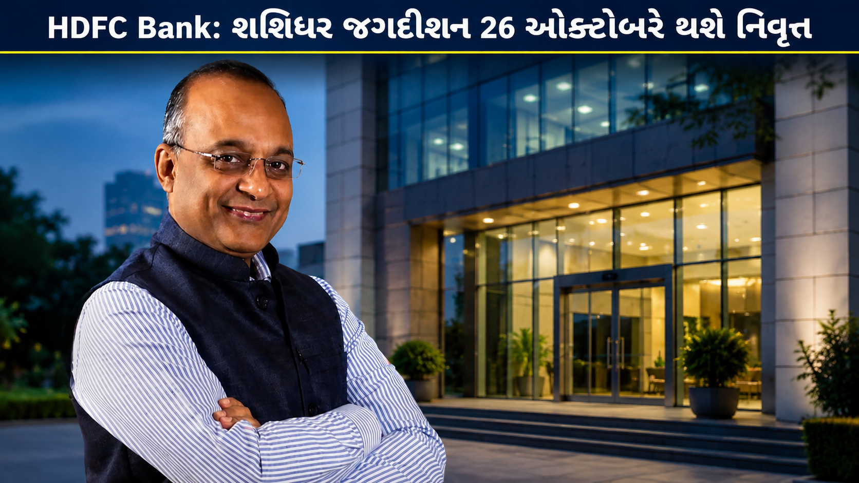 HDFC Bank: Shashidhar Jagdishan 26 ઓક્ટોબરે નિવૃત્ત