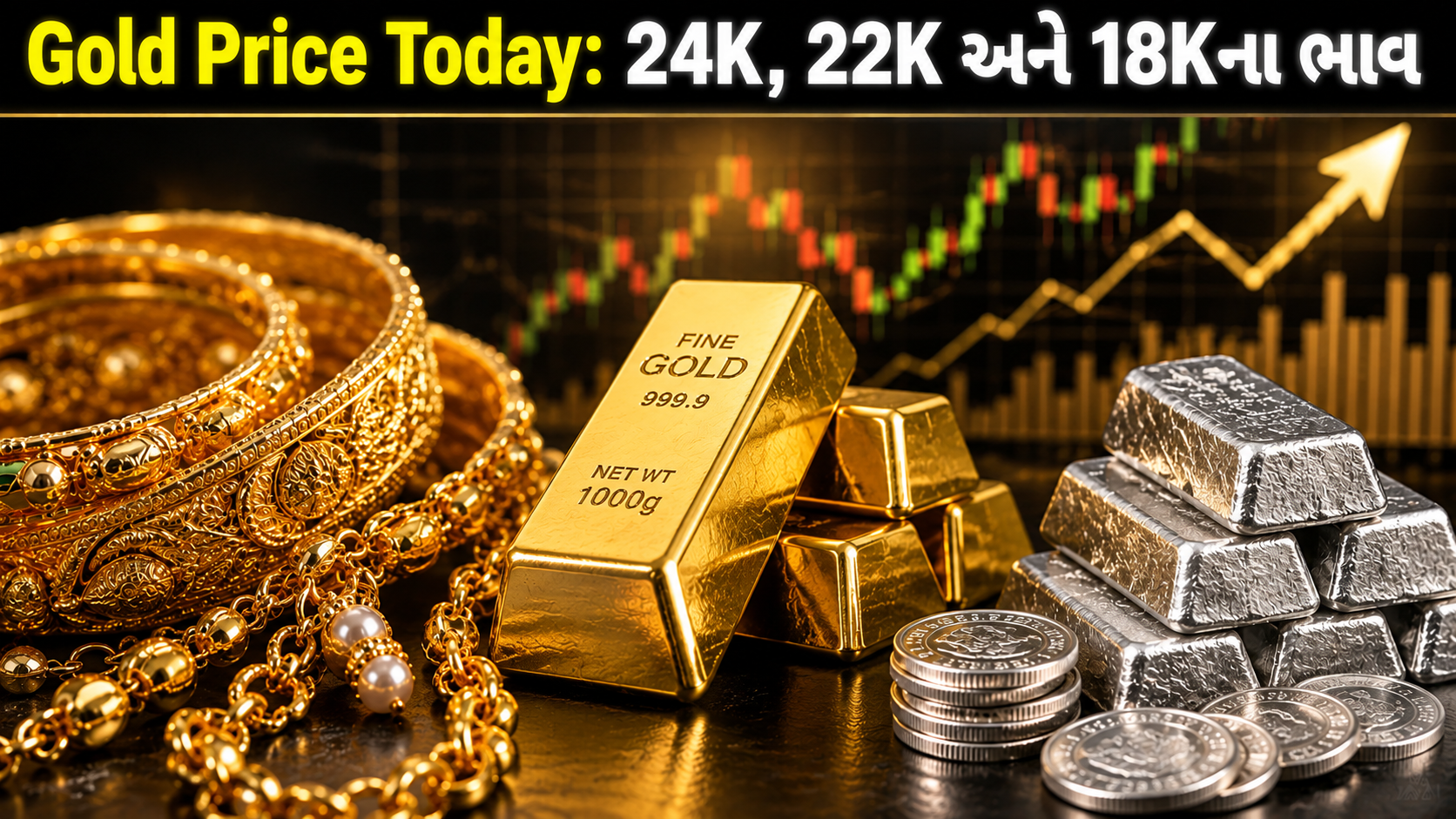 Gold Price Today: 24K, 22K અને 18K સોનાના ભાવ