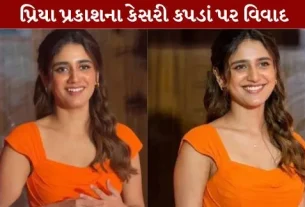Controversy Priya Prakash's saffron outfit.