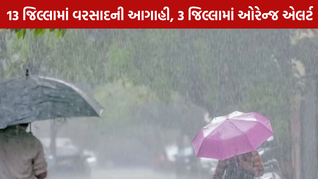 Gujarat Weather Update: 13 જિલ્લામાં વરસાદની આગાહી