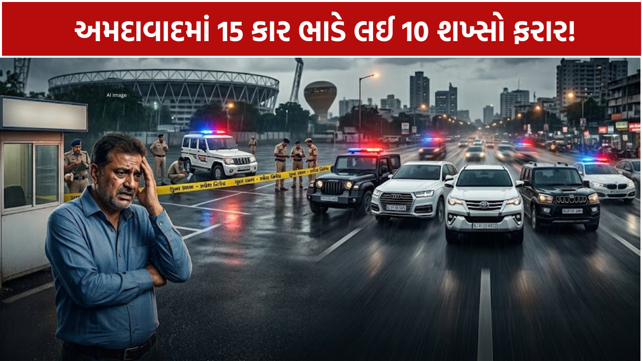 Car Rental Fraud Ahmedabad: 2.36 કરોડની છેતરપિંડી, 15 કાર લઈને 10 શખ્સો ફરાર