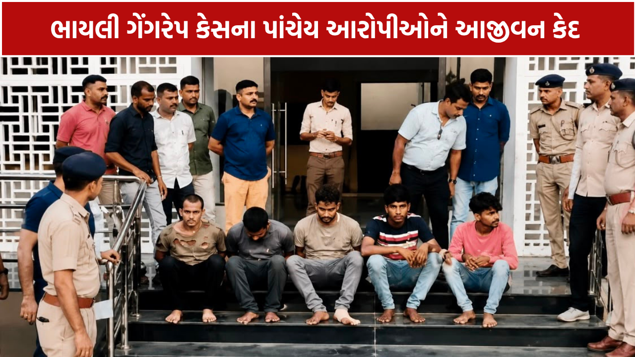Bhayli Gangrape Life Imprisonment: ભાયલી ગેંગરેપ કેસના પાંચેય આરોપીઓને આજીવન કેદ