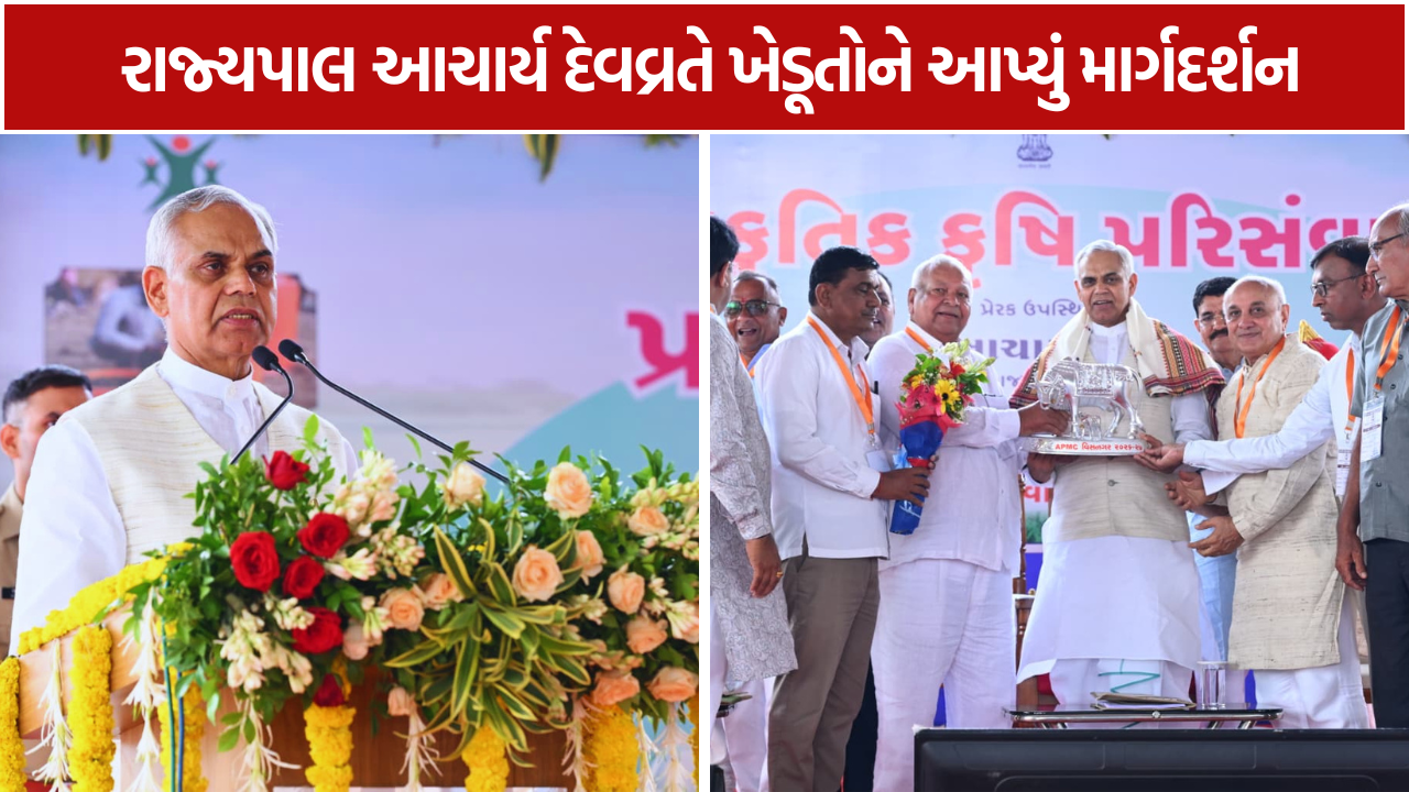 Visnagar Natural Farming: રાજ્યપાલ આચાર્ય દેવવ્રતે ખેડૂતોને આપ્યું માર્ગદર્શન