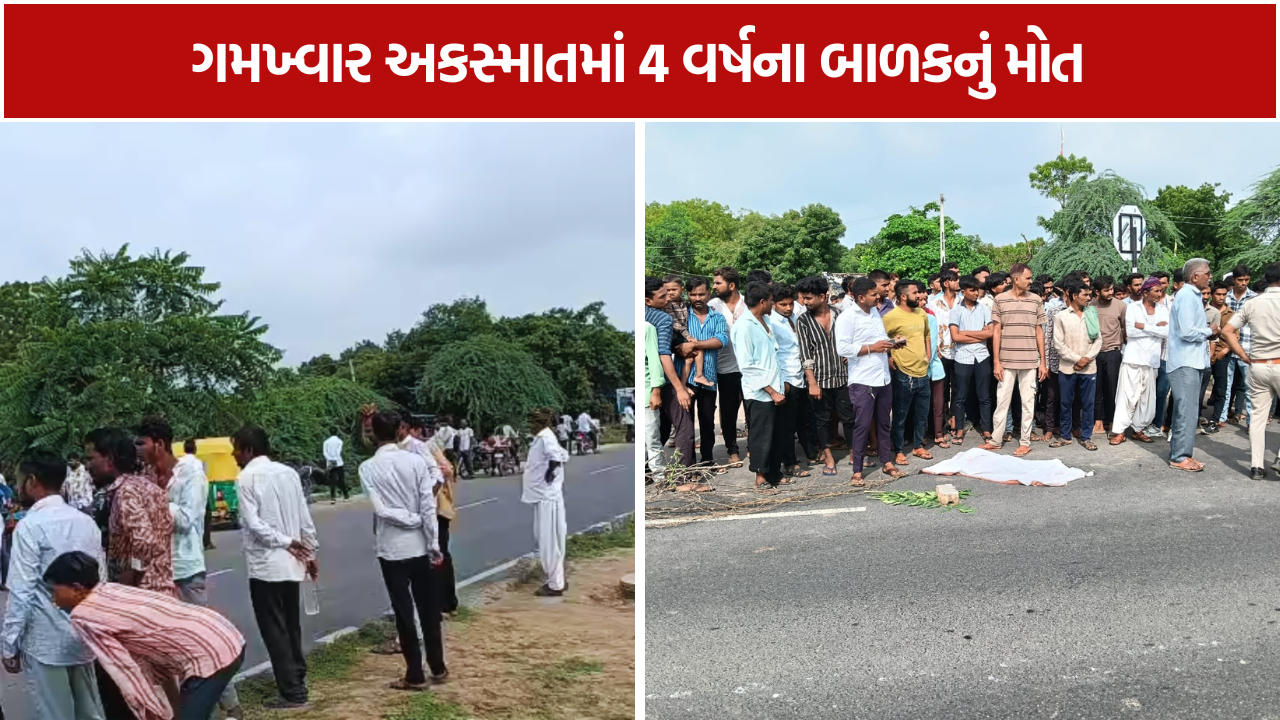 Kankrej Accident: ટ્રેલર અને બાઈક વચ્ચે અકસ્માત સર્જાતા 4 વર્ષના બાળકનું મોત