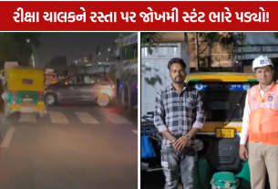 Ahmedabad Rickshaw Stunt: ચાલકે પોલીસ સમક્ષ માંગી માફી