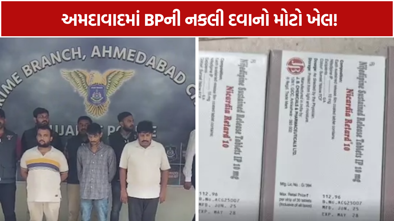 Fake BP Medicine: 15 હજાર ગોળીઓ દર્દીઓ સુધી પહોંચી, 1200 સ્ટ્રીપ જપ્ત
