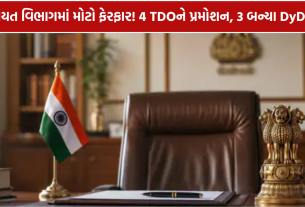 TDO Promotion Gujarat: 4 તાલુકા વિકાસ અધિકારીઓને પ્રમોશન