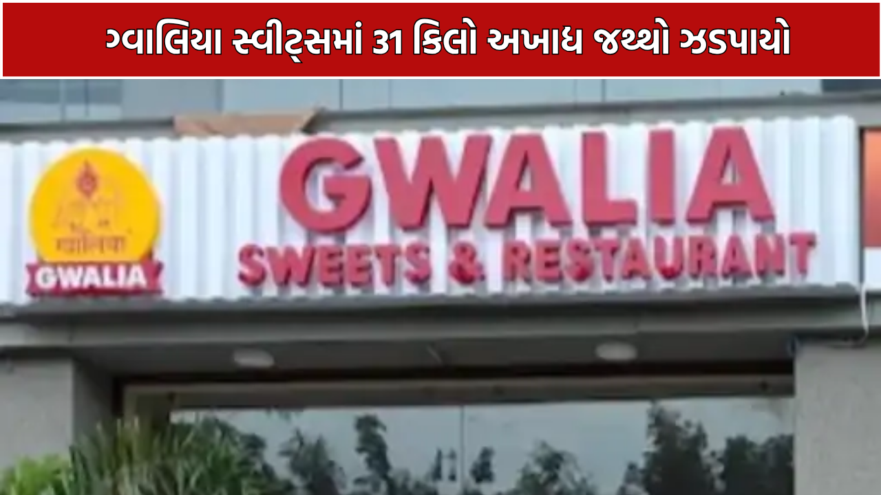 Food Safety Raid Gandhinagar: ગ્વાલિયા સ્વીટ્સમાં 31 કિલો અખાદ્ય જથ્થો ઝડપાયો