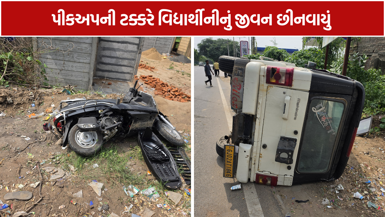 Visnagar Highway Accident: પીકઅપની ટક્કરે ધોરણ-12ની વિદ્યાર્થીનીનું મોત