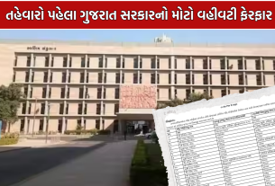 Chief Officer Transfer Gujarat: ગુજરાતની 25 નગરપાલિકાઓના ચીફ ઓફિસરોની બદલી