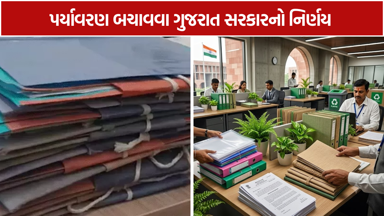 Gujarat Government: સરકારી કચેરીઓમાં પ્લાસ્ટિકની ફાઈલ-ફોલ્ડર તબક્કાવાર બંધ થશે