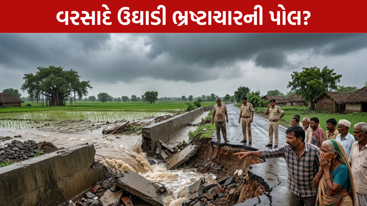 Development Work: વરસાદે ખોલી વિકાસકાર્યોની પોલ