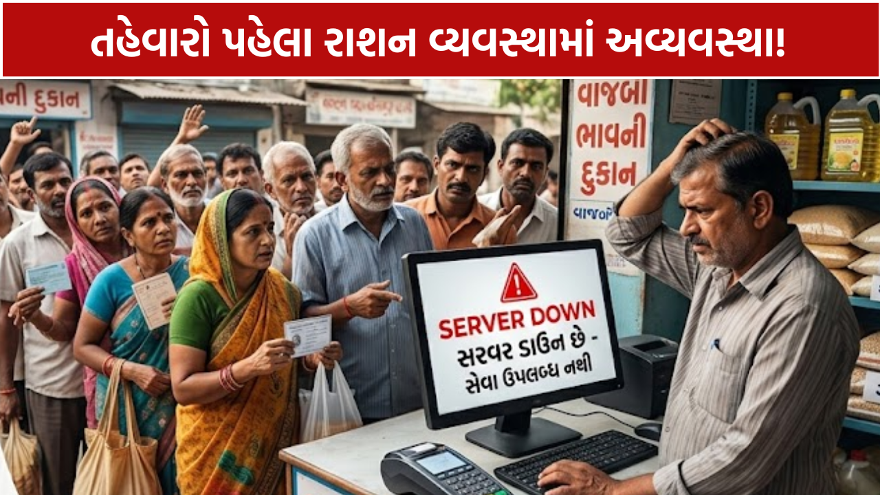 Ration Distribution: રાશન લેવા ગયા પણ સર્વર બંધ