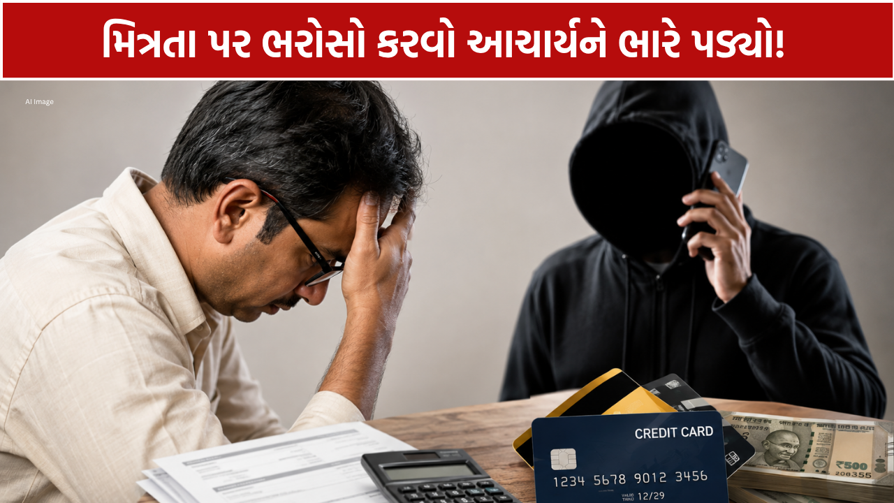Godhra Teacher Fraud: આચાર્ય સાથે મિત્રોએ જ કર્યો વિશ્વાસઘાત! 15 ક્રેડિટ કાર્ડથી રૂ.23.98 લાખની છેતરપિંડી