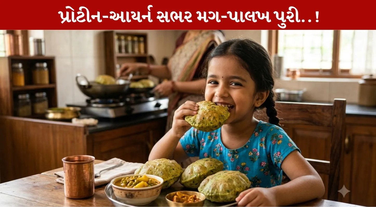 Moong Dal Palak Puri...બાળકોને પસંદ પડે એવી પૌષ્ટિક રેસિપી!